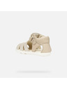 Geox Béžové dívčí barefoot sandály Geox Sandal Steppieup