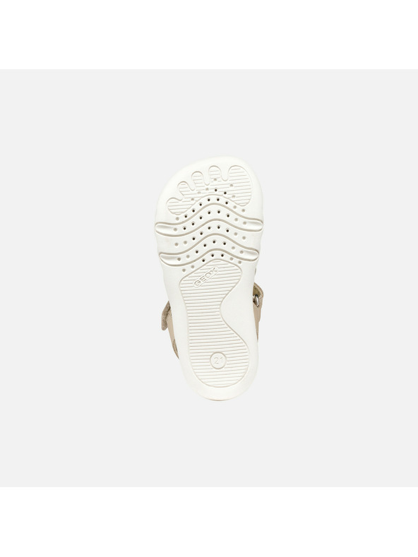 Geox Béžové dívčí barefoot sandály Geox Sandal Steppieup