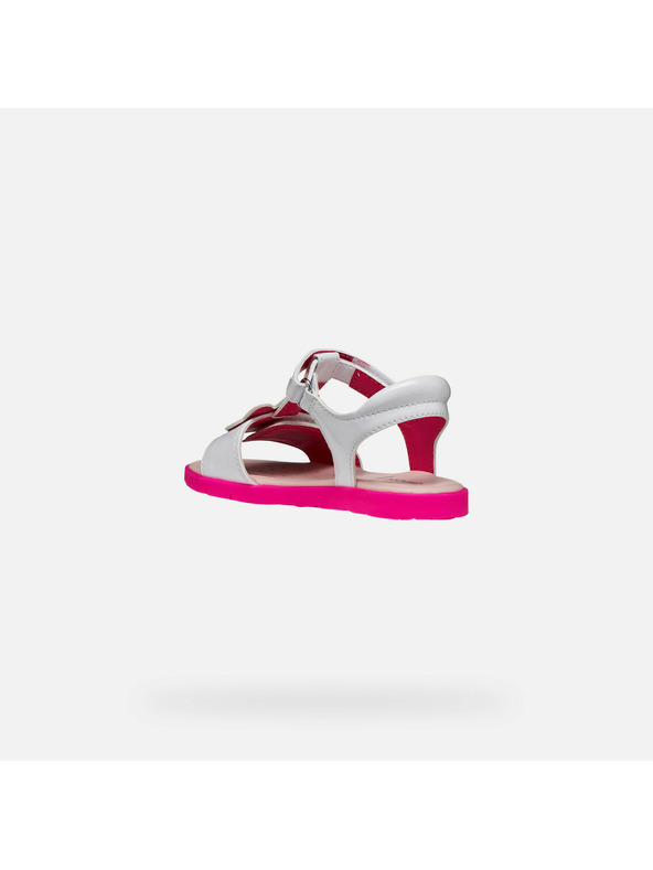 Geox Bílé dívčí sandály Geox Joyfoot