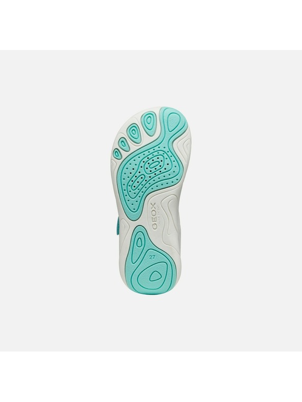 Geox Tyrkysové dívčí barefoot tenisky Geox Foot-run
