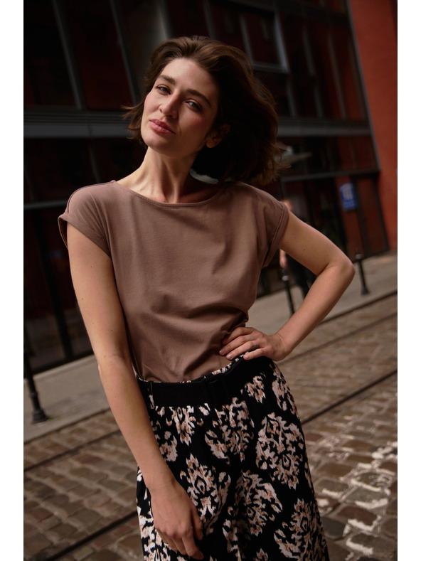 Moodo Světle hnědý top Moodo