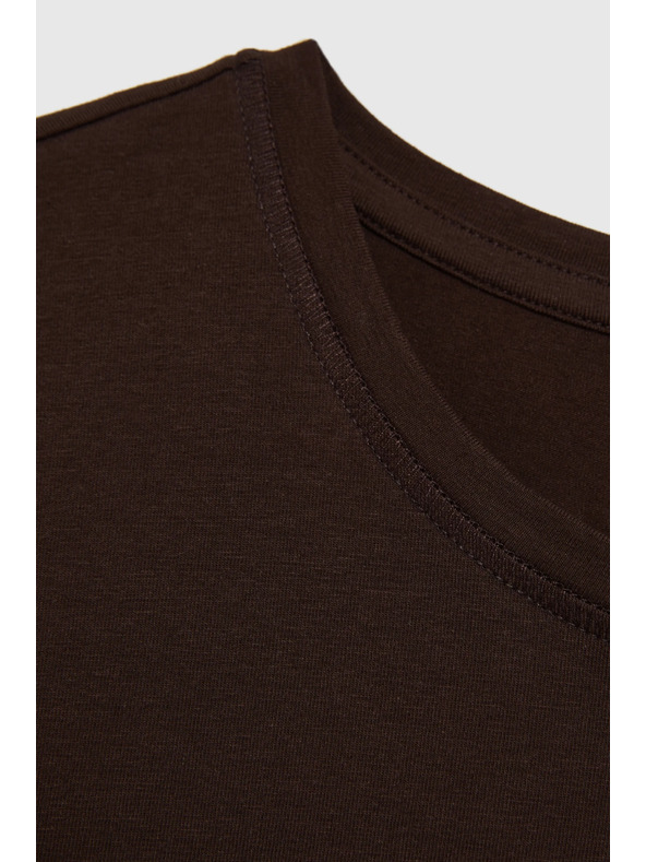 Moodo Tmavě hnědý top Moodo