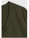 Moodo Khaki top s véčkovým výstřihem Moodo