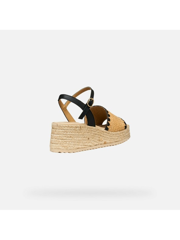 Geox Černé dámské sandály Geox Alemeria