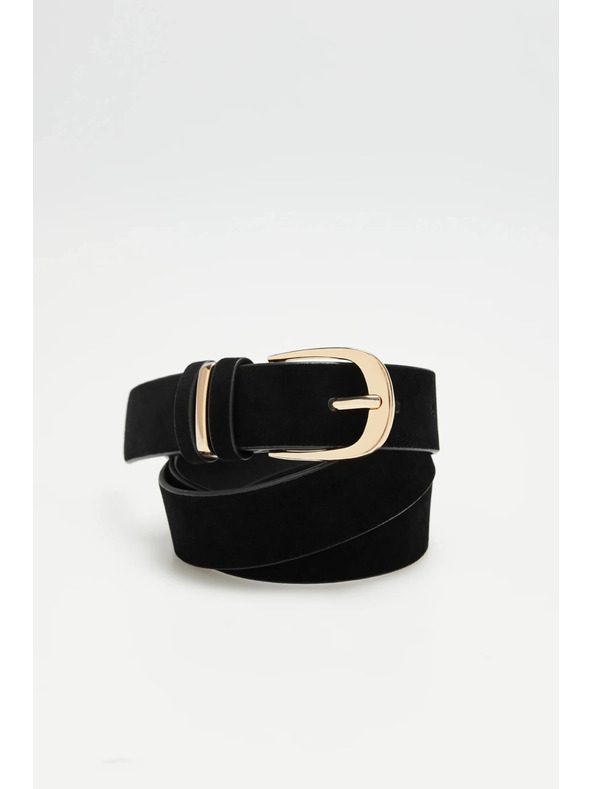 Moodo Hladký černý pásek Moodo