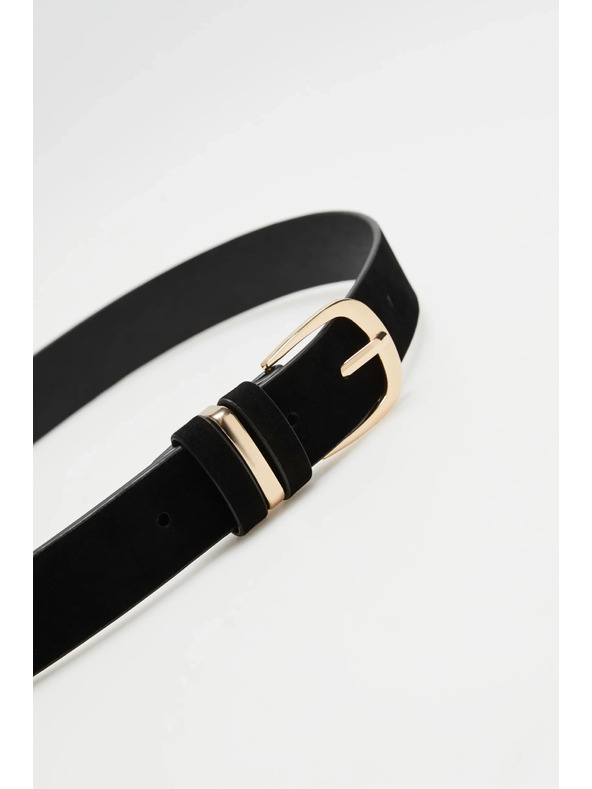 Moodo Hladký černý pásek Moodo