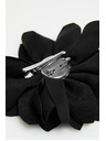 Moodo Brož s textilním květem černá Moodo
