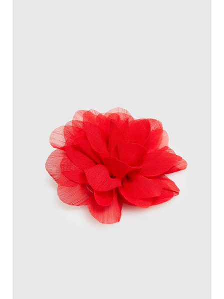 Moodo Brož s textilním květem červená Moodo