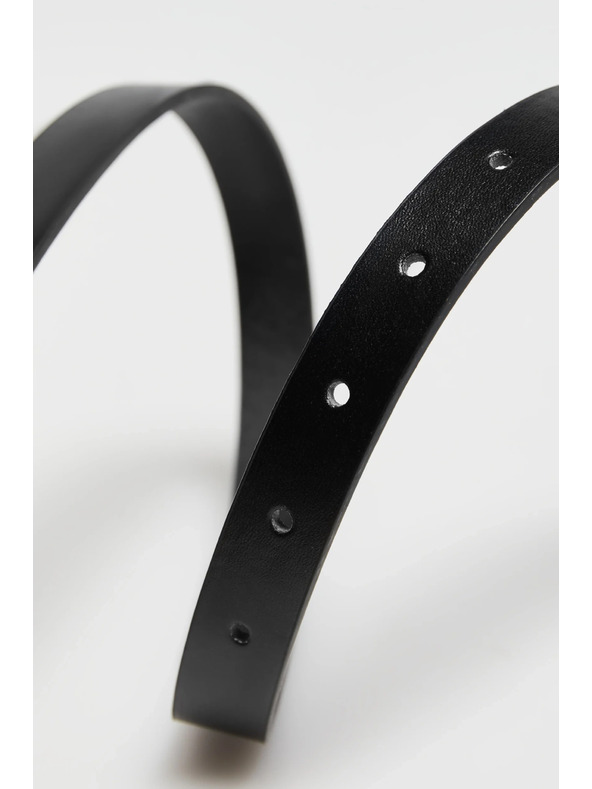 Moodo Pásek s ozdobnou sponou černý Moodo