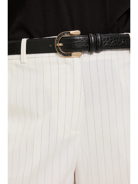 Moodo Pásek s ozdobnou sponou černý Moodo