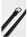 Moodo Pásek s ozdobnou sponou černý Moodo