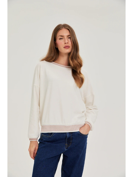 Moodo Bavlněná mikina béžová Moodo