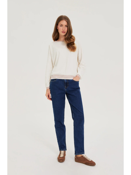 Moodo Bavlněná mikina béžová Moodo