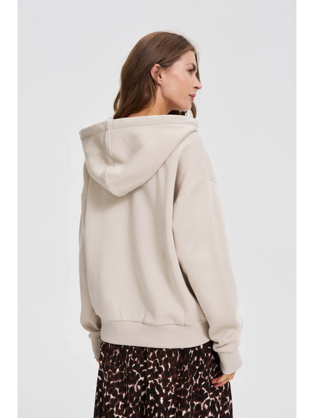 Moodo Mikina s kapucí béžová Moodo