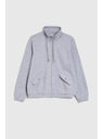 Moodo Mikina na zip šedá Moodo