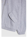 Moodo Mikina na zip šedá Moodo