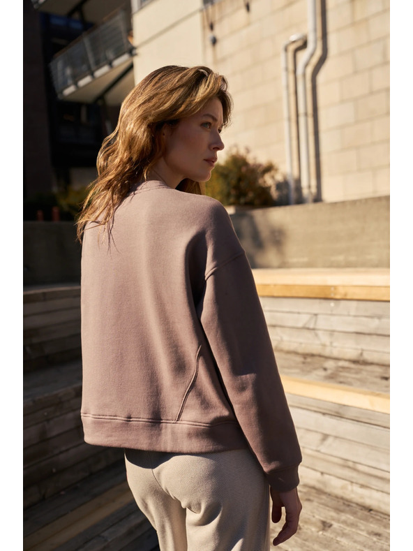 Moodo Oversize mikina béžová Moodo