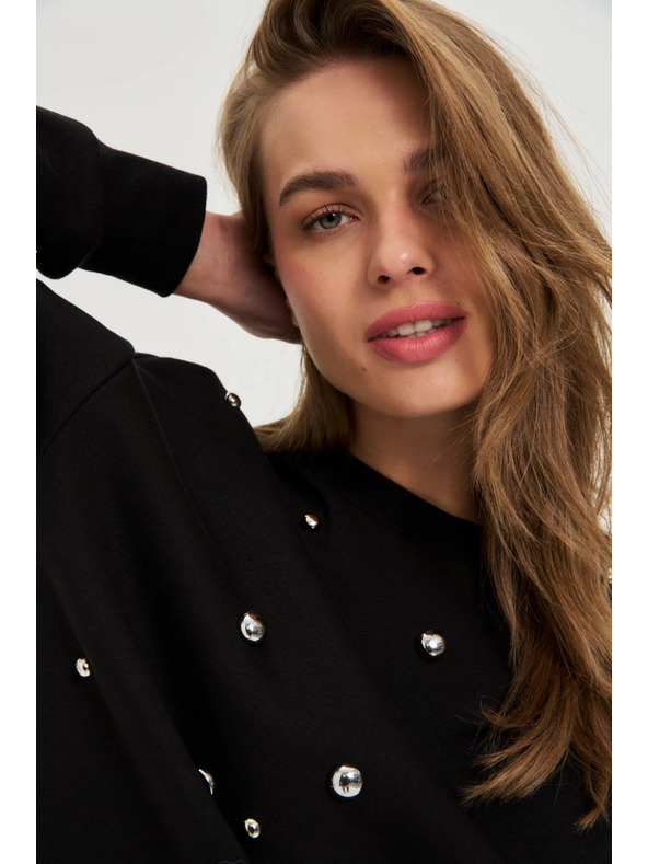 Moodo Halenka s džety černá Moodo