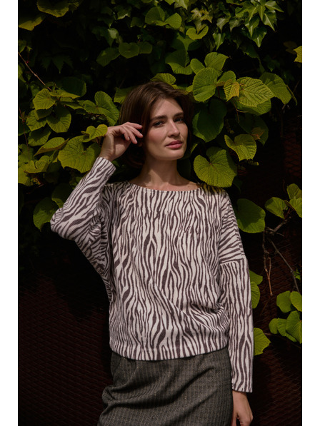 Moodo Halenka se zvířecím vzorem béžová Moodo