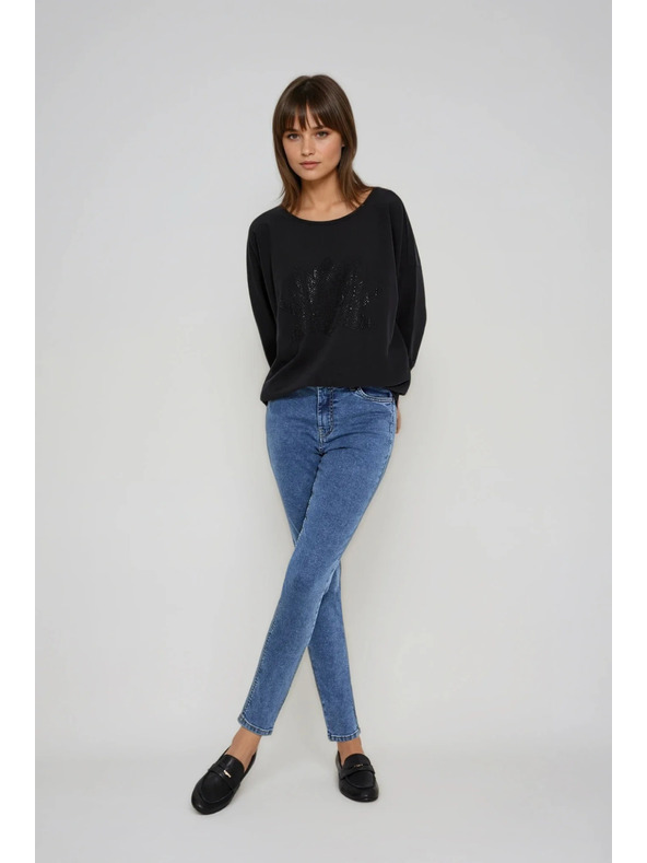 Moodo Halenka z bavlny černá Moodo