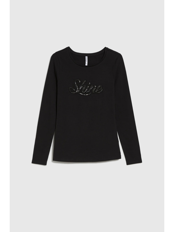 Moodo Blůzka s flitry černá Moodo