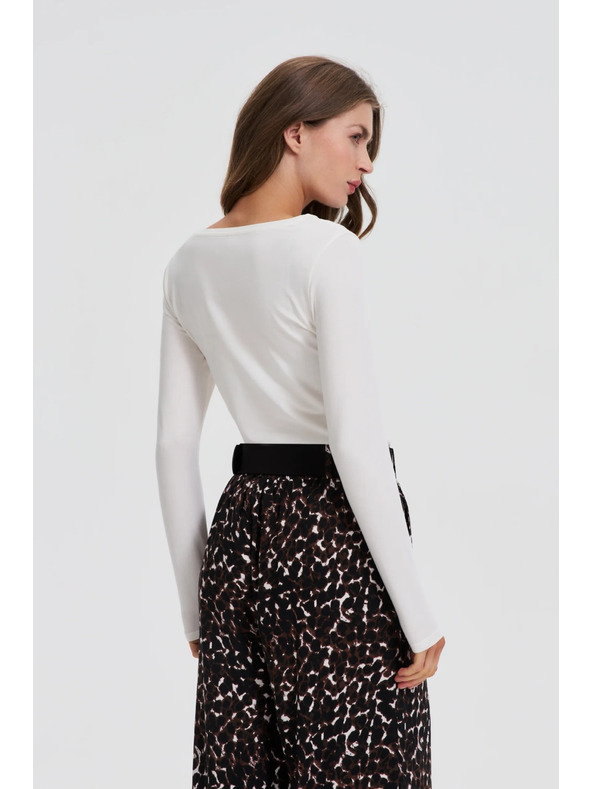 Moodo Blůzka s flitry bílá Moodo