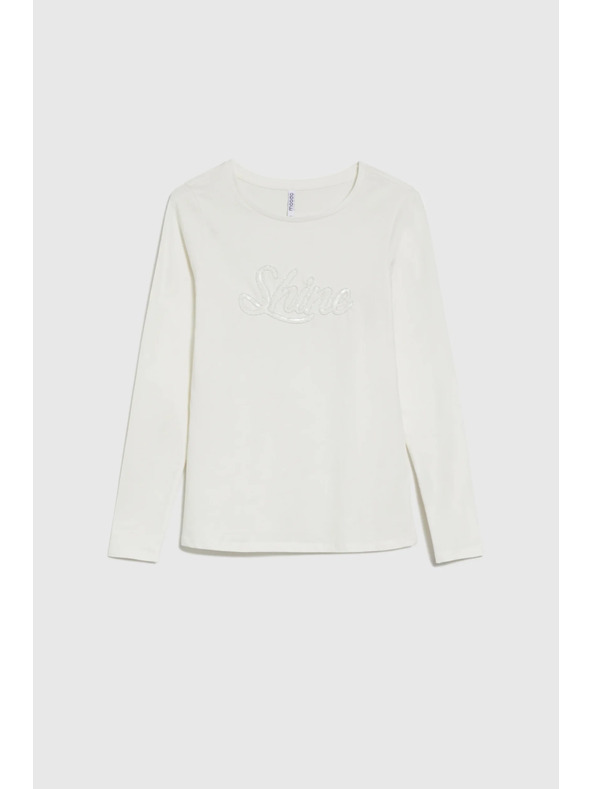 Moodo Blůzka s flitry bílá Moodo