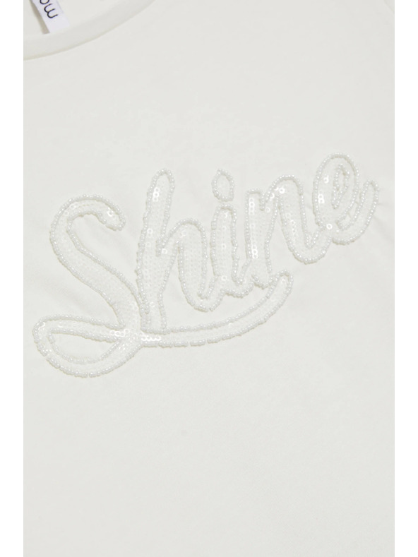 Moodo Blůzka s flitry bílá Moodo