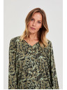 Moodo Olive Green Floral Blouse Moodo