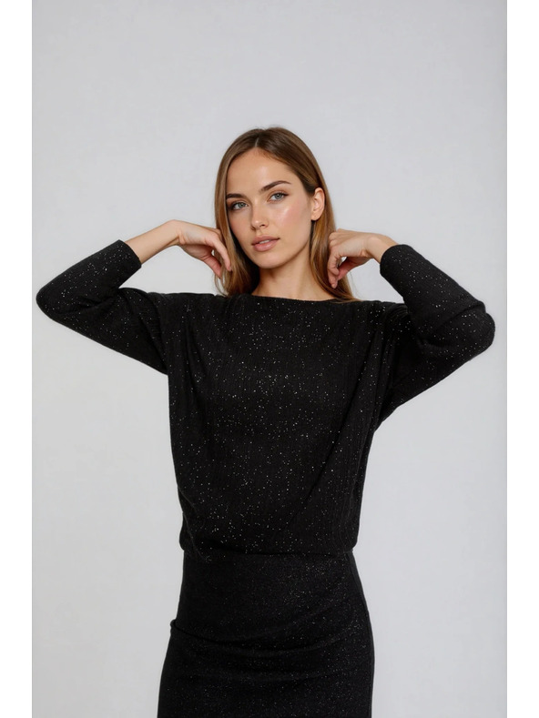 Moodo Lesklý top černý Moodo