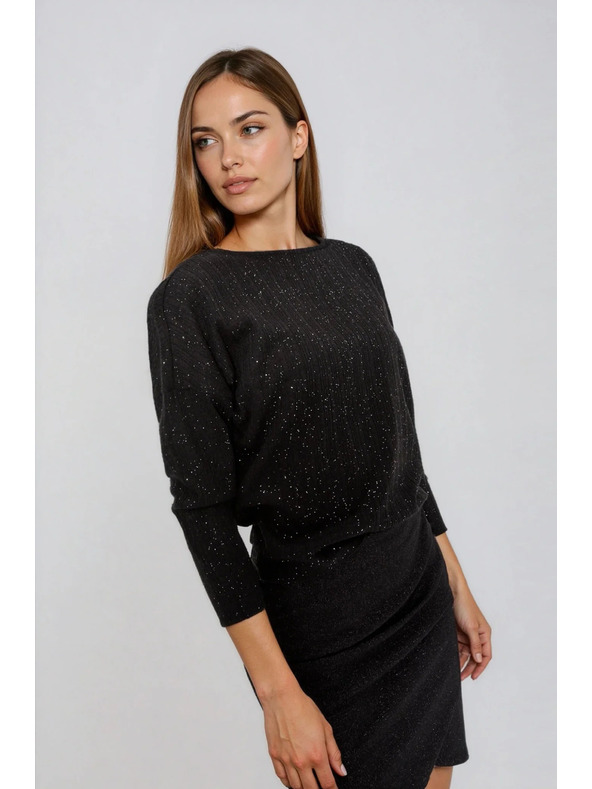 Moodo Lesklý top černý Moodo