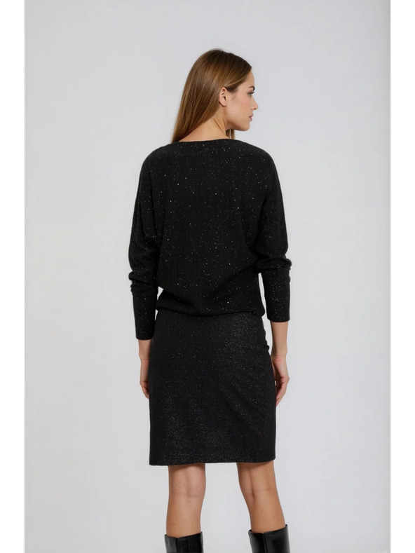 Moodo Lesklý top černý Moodo