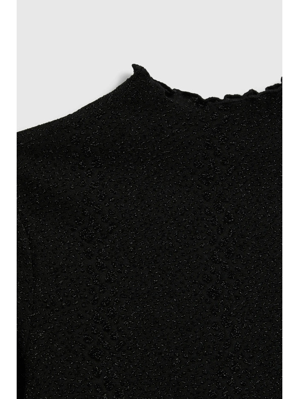 Moodo Lesklý top černý Moodo