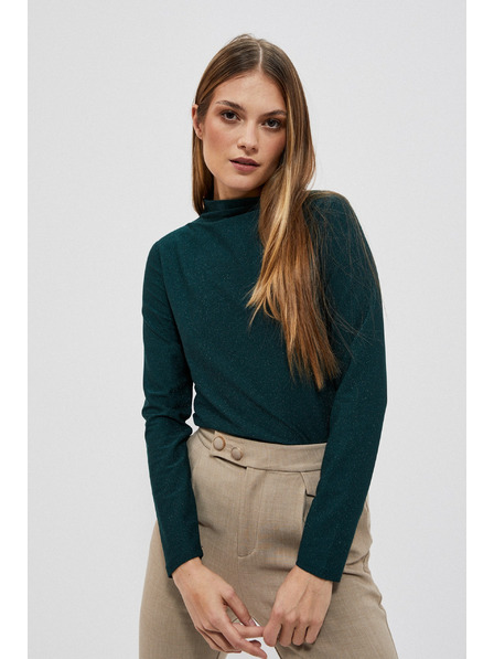 Moodo Halenka s metalickou nití smaragdová Moodo