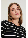 Moodo Black Striped Blouse Moodo