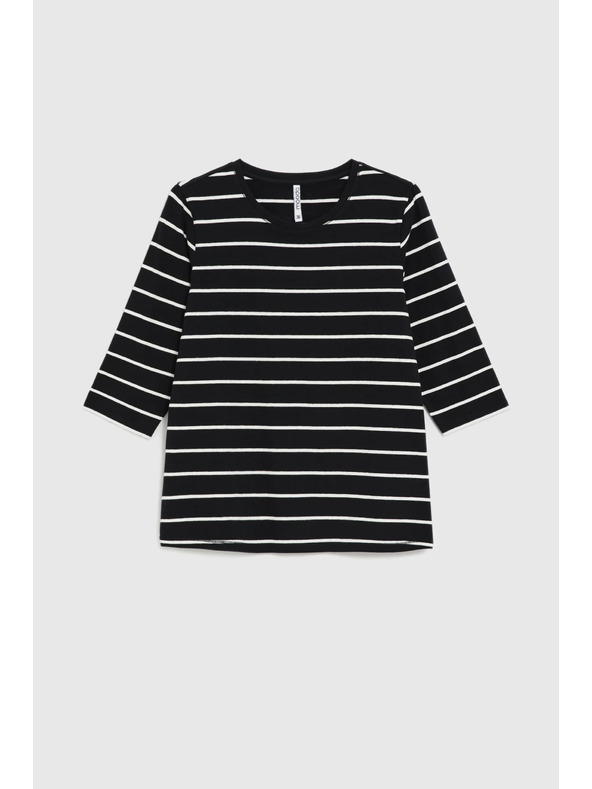 Moodo Black Striped Blouse Moodo