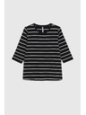 Moodo Black Striped Blouse Moodo