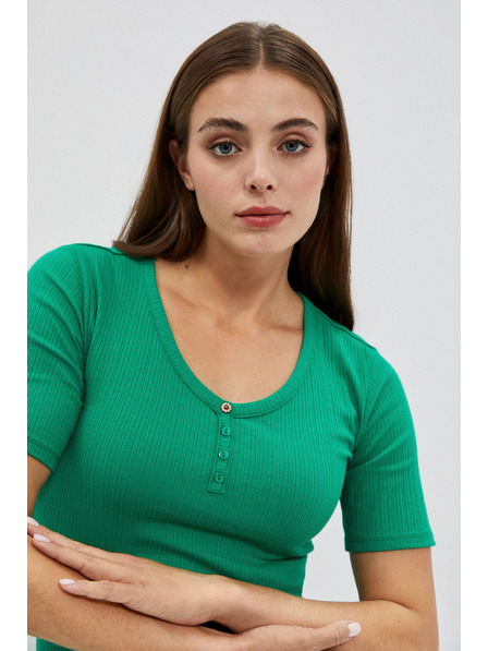 Moodo Halenka s kulatým výstřihem a knoflíky Moodo