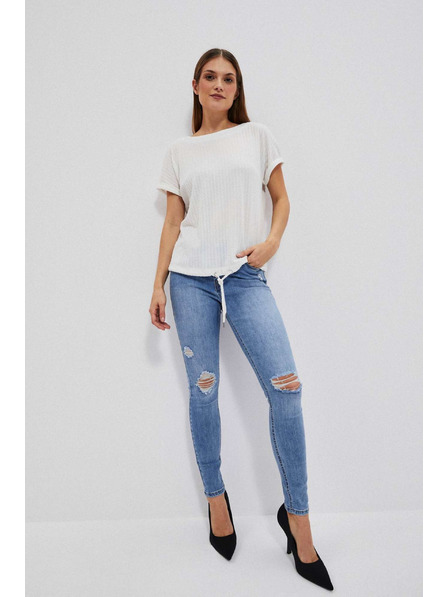 Moodo Top ze strukturované látky perleťový Moodo