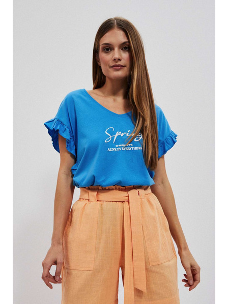 Moodo Halenka s nápisem a volánkem na rukávu Moodo