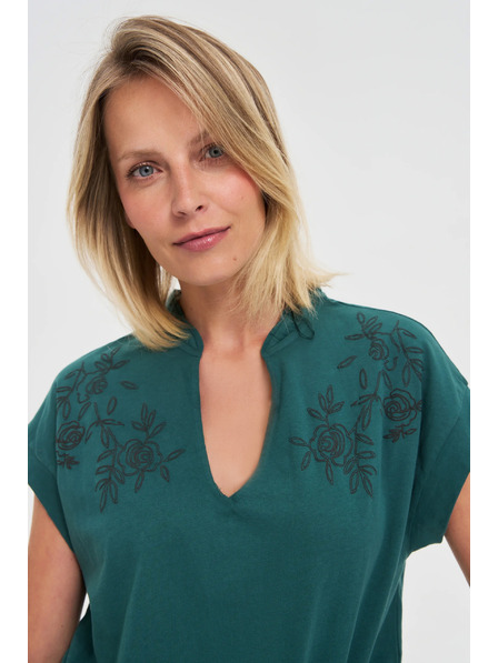 Moodo Bavlněná halenka zelená Moodo