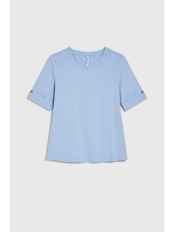 Moodo Bavlněné tričko světle modré Moodo
