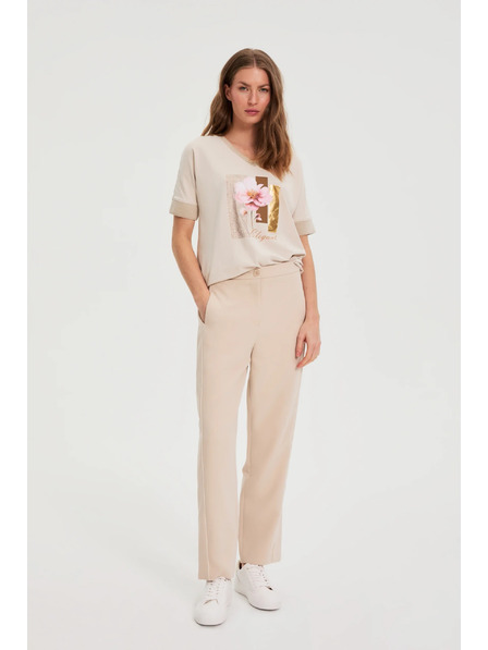 Moodo Halenka s potiskem béžová Moodo