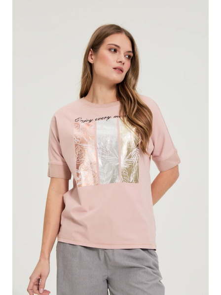 Moodo Bavlněná halenka s potiskem Moodo