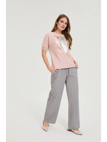 Moodo Bavlněná halenka s potiskem Moodo