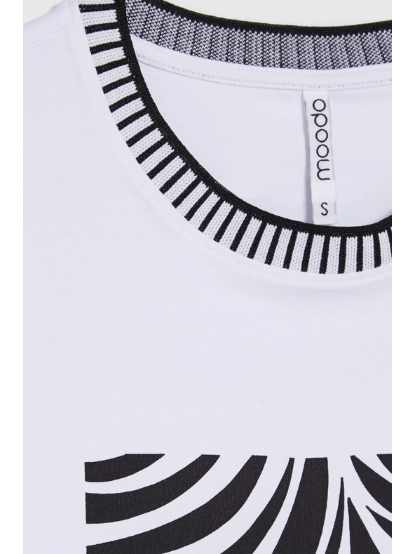 Moodo Tričko s potiskem bílé Moodo