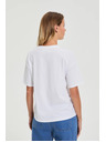 Moodo Bavlněné tričko s potiskem bílé Moodo