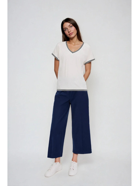 Moodo Blůzka z bavlny bílá Moodo