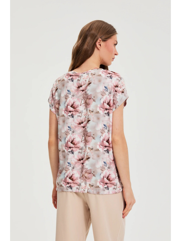 Moodo Pink Floral Blouse Moodo