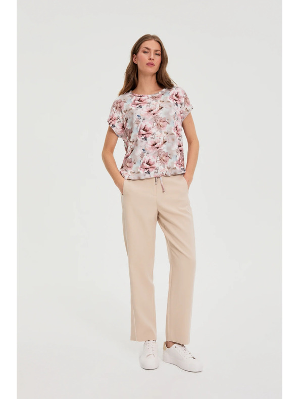 Moodo Pink Floral Blouse Moodo